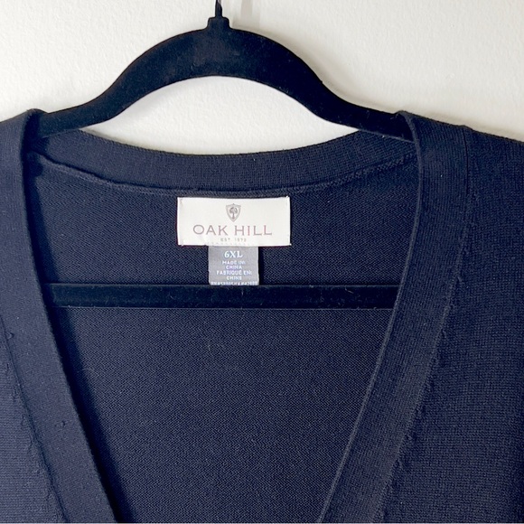 OAK HILL Men’s 6XL Black Button Front Vest - Picture 4 of 9